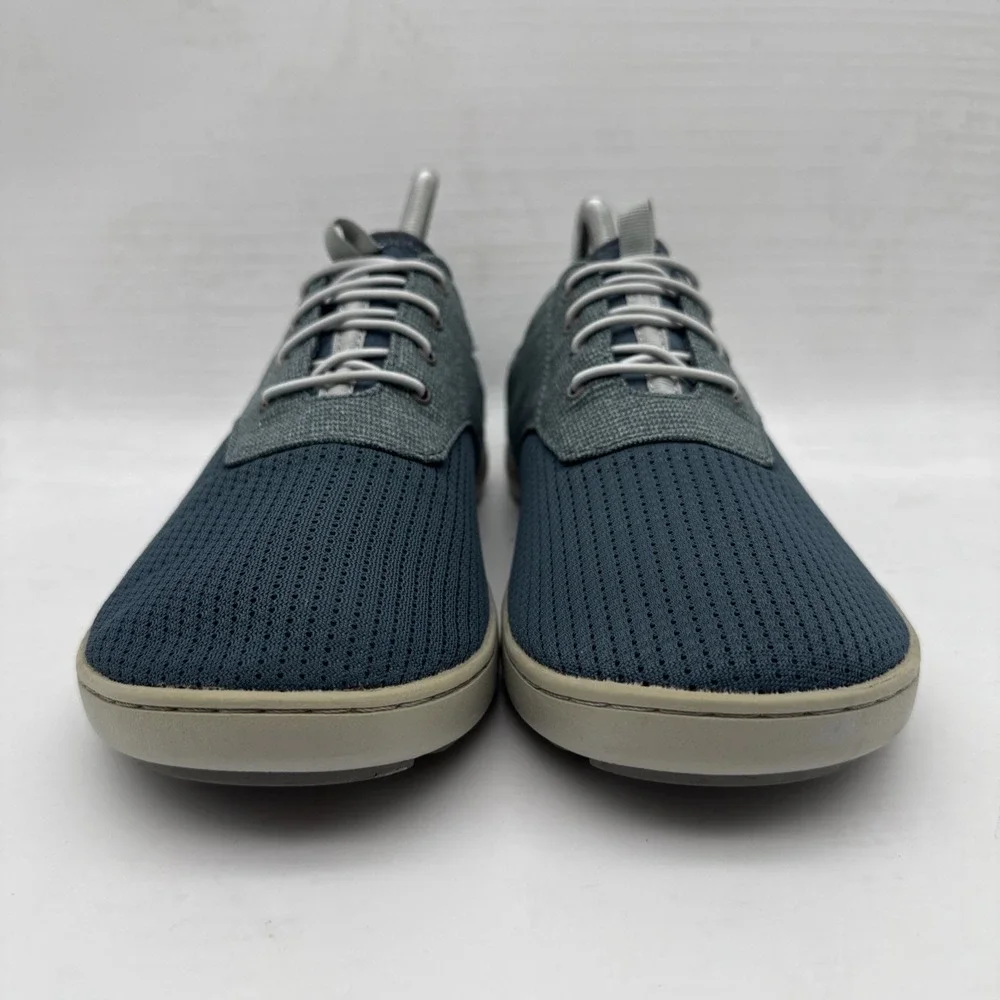 Olukai Nohea Moku Mens Size 8 Blue Mesh Boat Shoes Sneakers No Tie Slip On